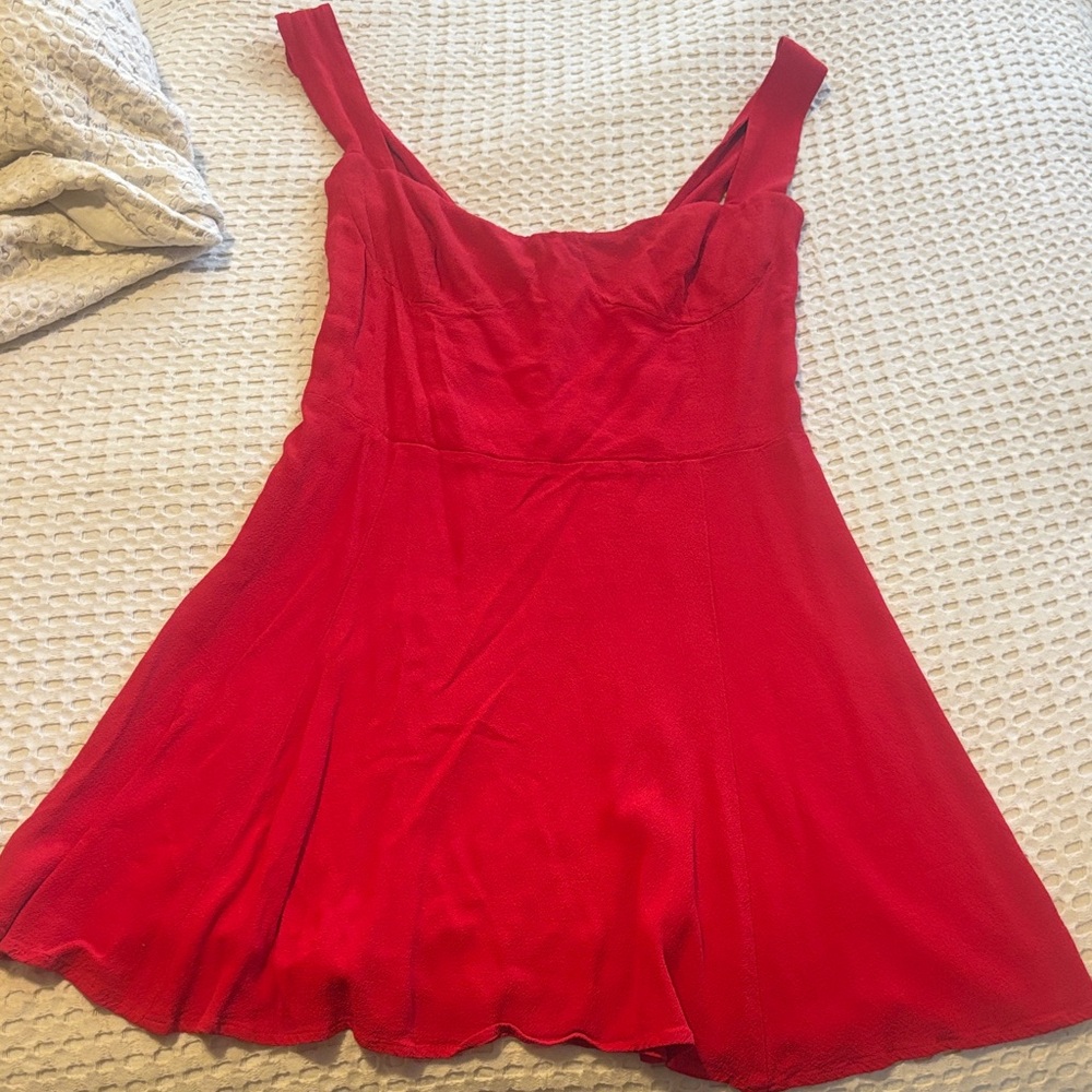 Reformation Red Mini Dress
